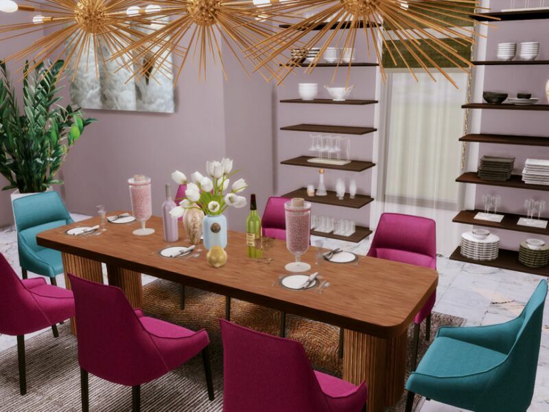 Gracja Diningroom | Only TSR CC By Genkaiharetsu 5 sims 4 cc gracja diningroom only tsr cc by genkaiharetsu 3