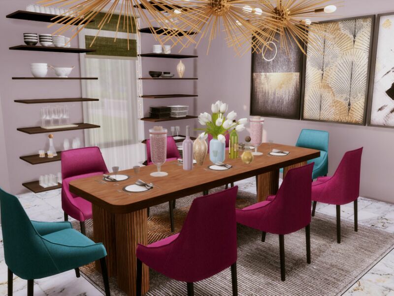 Gracja Diningroom | Only TSR CC By Genkaiharetsu 3 sims 4 cc gracja diningroom only tsr cc by genkaiharetsu 5