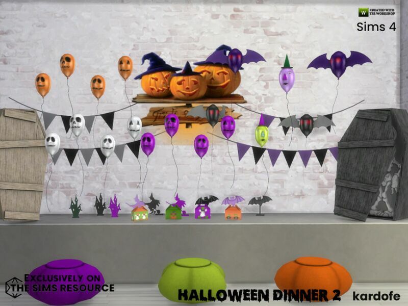Halloween Dinner 2 By Kardofe 5 sims 4 cc halloween dinner 2 by kardofe 2