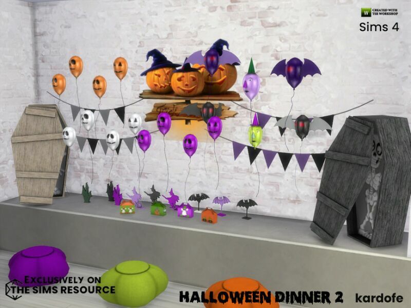Halloween Dinner 2 By Kardofe 2 sims 4 cc halloween dinner 2 by kardofe 5