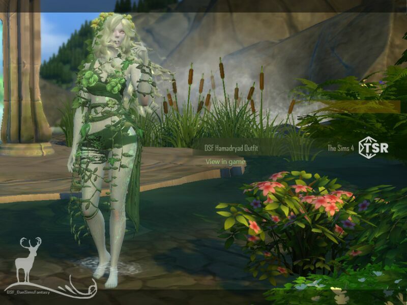 Hamadryad Outfit By Dansimsfantasy 2 sims 4 cc hamadryad outfit by dansimsfantasy 3