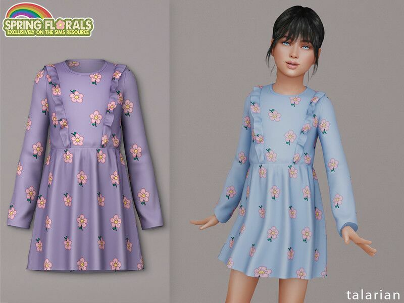 Harper Dress By Talarian 1 Harper Dress By Talarian Sims 4 CC