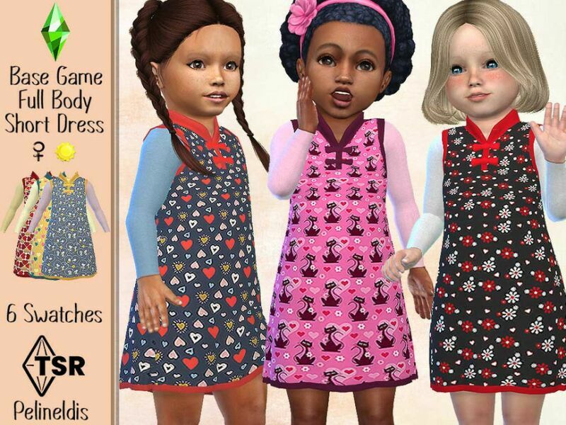 Hearts Dress By Pelineldis 1 Hearts Dress By Pelineldis Sims 4 CC