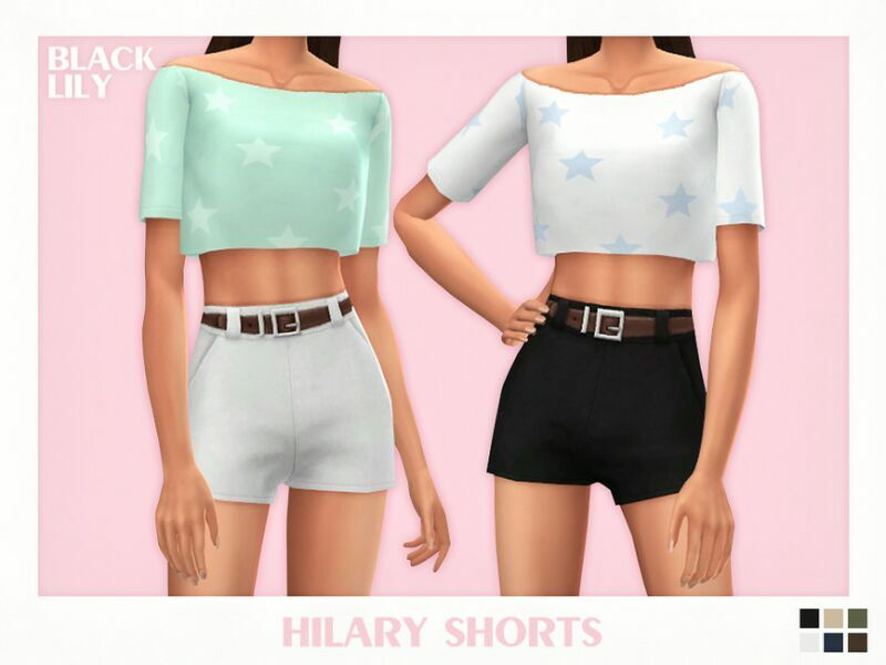 Hilary Shorts 1 Hilary Shorts Sims 4 CC