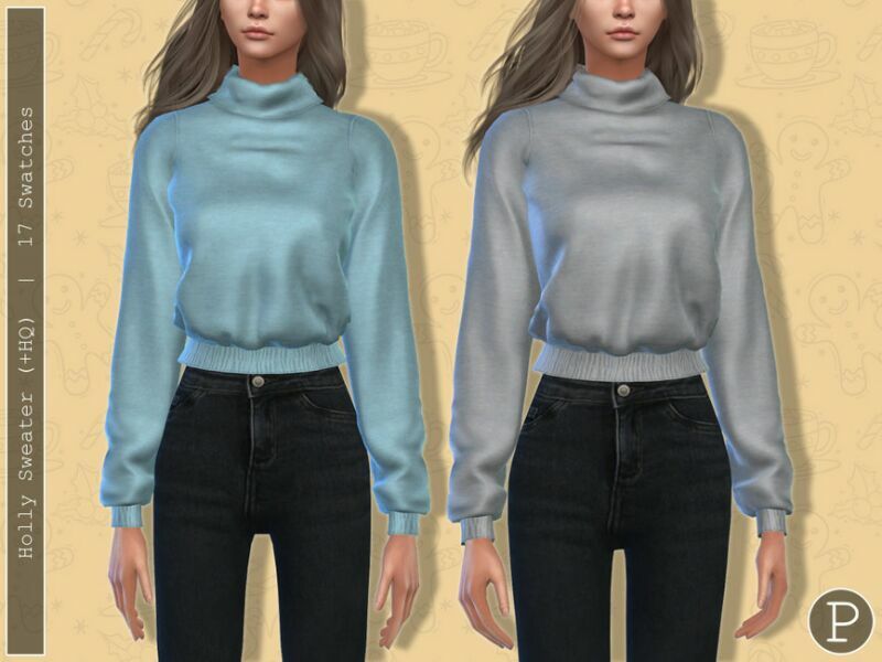 Holly Sweater. By Pipco 1 Holly Sweater. By Pipco Sims 4 CC