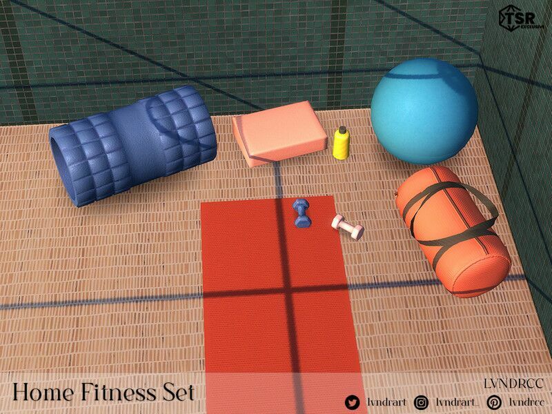 Home Fitness SET 1 Home Fitness SET Sims 4 CC