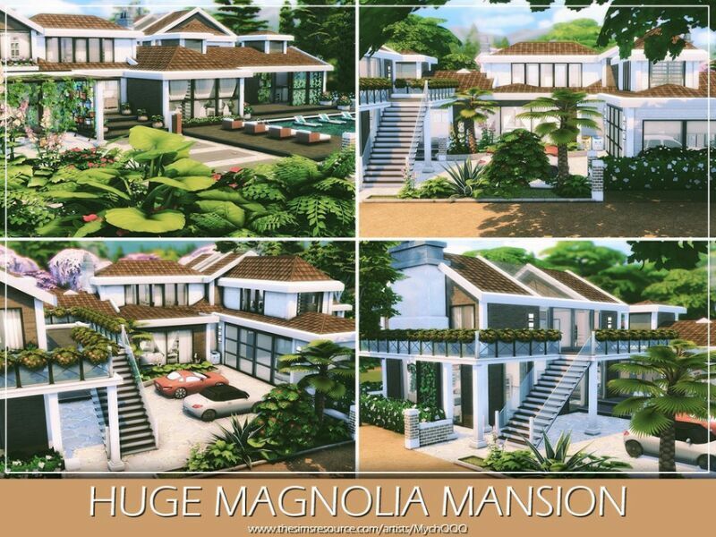 Huge Magnolia Mansion By Mychqqq 7 sims 4 cc huge magnolia mansion by mychqqq 2