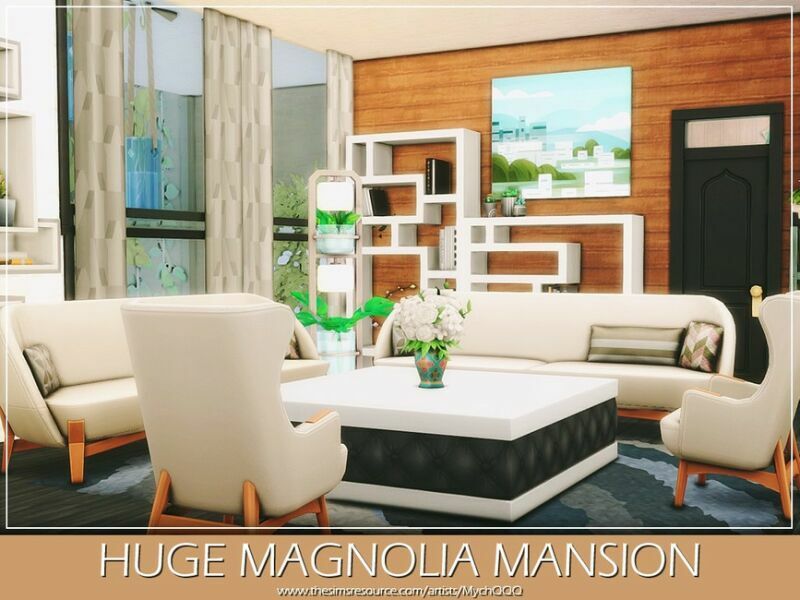 Huge Magnolia Mansion By Mychqqq 4 sims 4 cc huge magnolia mansion by mychqqq 4