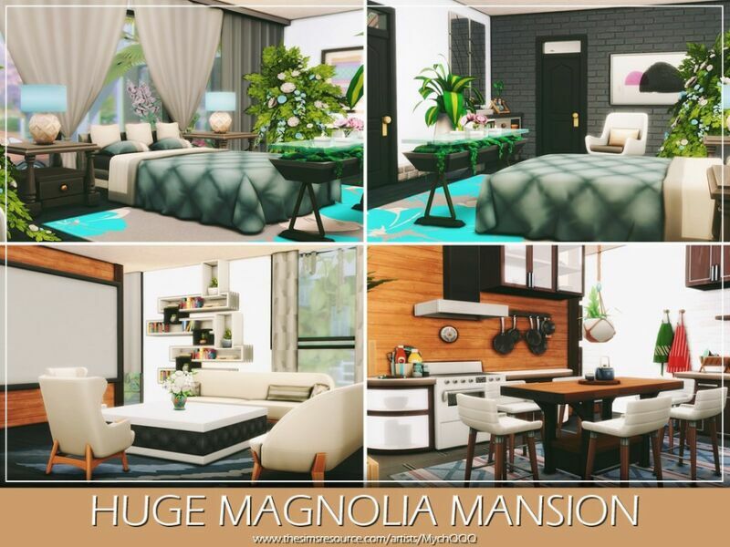 Huge Magnolia Mansion By Mychqqq 5 sims 4 cc huge magnolia mansion by mychqqq 5