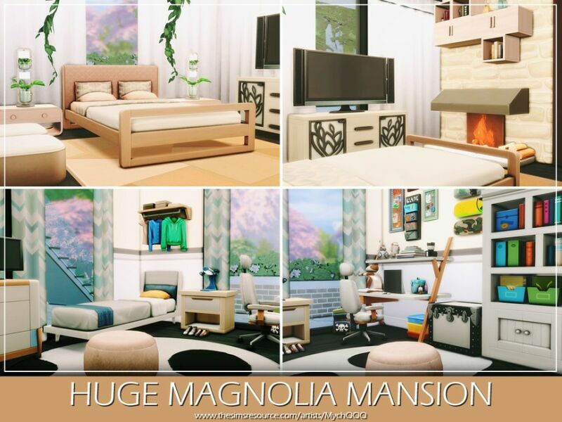 Huge Magnolia Mansion By Mychqqq 3 sims 4 cc huge magnolia mansion by mychqqq 7