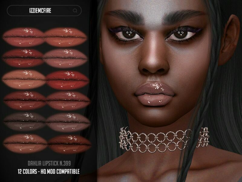 IMF Dahlia Lipstick N.399 By Izziemcfire 1 IMF Dahlia Lipstick N.399 By Izziemcfire Sims 4 CC