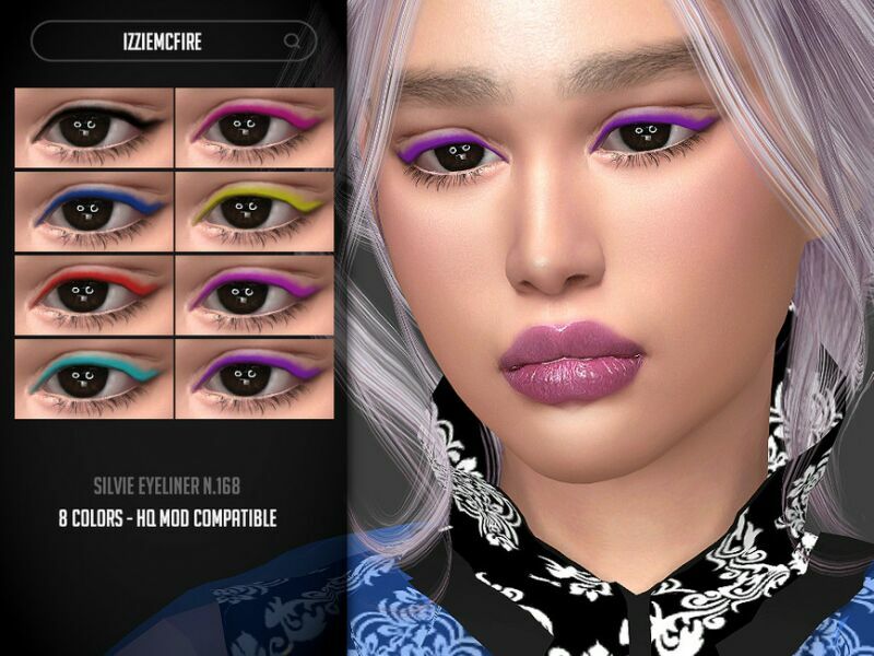 IMF Silvie Eyeliner N.168 By Izziemcfire 1 IMF Silvie Eyeliner N.168 By Izziemcfire Sims 4 CC