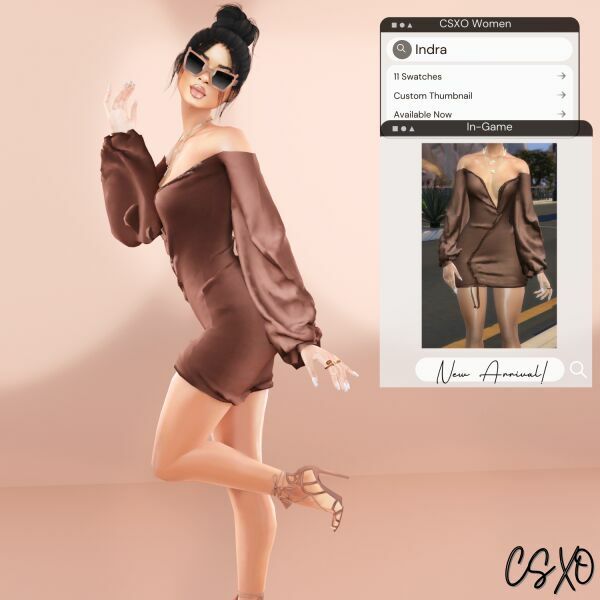 Indra Dress 3 sims 4 cc indra dress 2