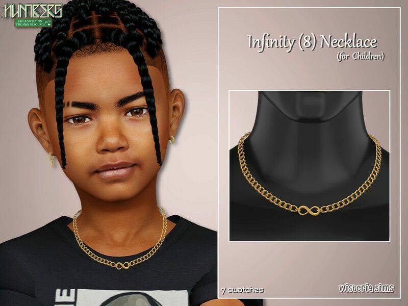 Infinity (8) Necklace For Children 1 Infinity (8) Necklace For Children Sims 4 CC