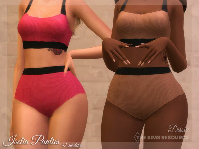 Iselia Panties By Dissia 1 Iselia Panties By Dissia Sims 4 CC