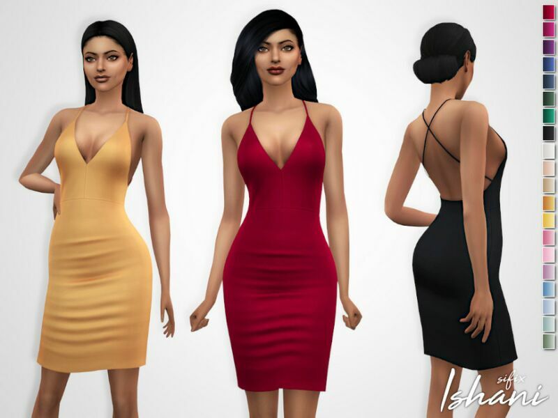 Ishani Dress By Sifix 1 Ishani Dress By Sifix Sims 4 CC