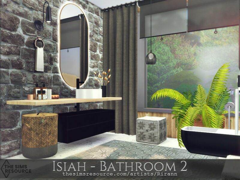 Isiah – Bathroom 2 – TSR CC Only By Rirann 1 Isiah – Bathroom 2 – TSR CC Only By Rirann Sims 4 CC