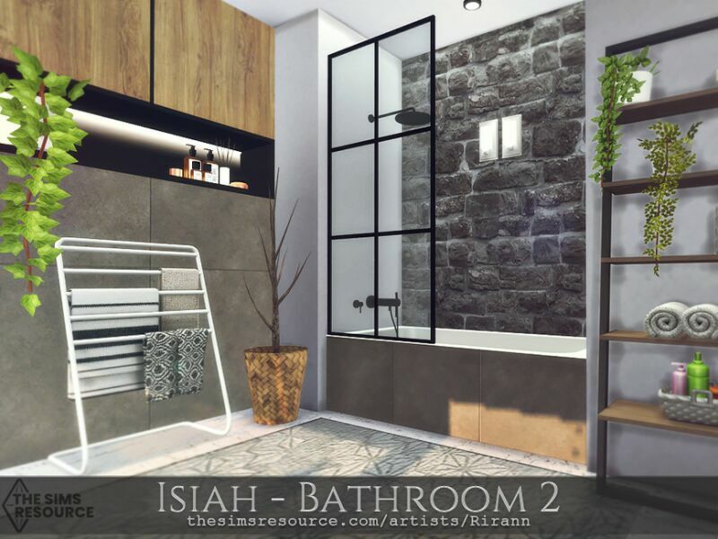 Isiah – Bathroom 2 – TSR CC Only By Rirann 5 sims 4 cc isiah bathroom 2 tsr cc only by rirann 2