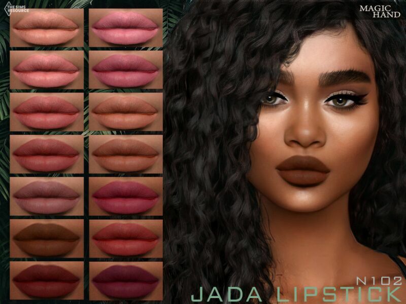 Jada Lipstick N102 By Magichand 1 Jada Lipstick N102 By Magichand Sims 4 CC