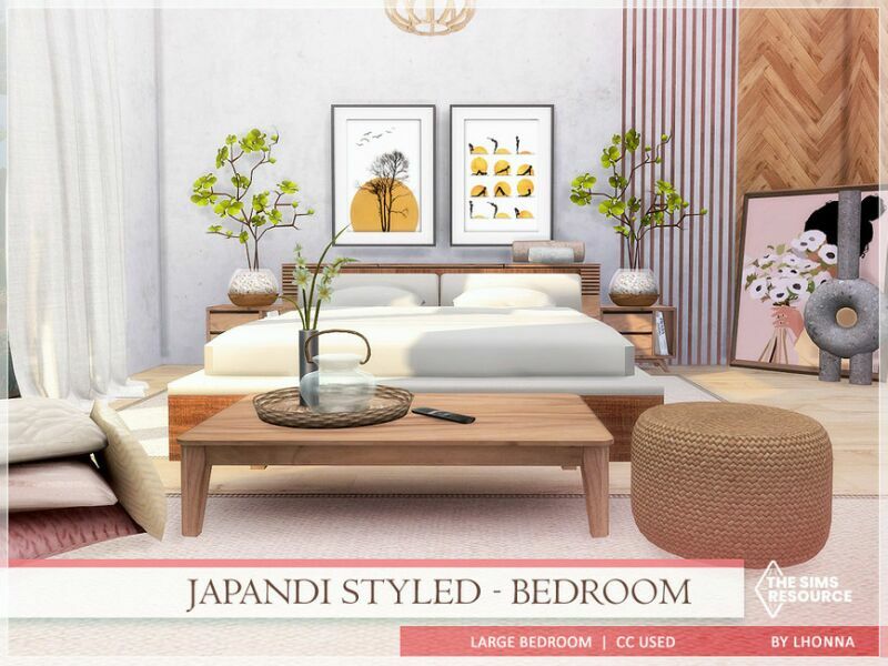 Japandi Styled – Bedroom /TSR CC Only/ By Lhonna 1 Japandi Styled – Bedroom /TSR CC Only/ By Lhonna Sims 4 CC