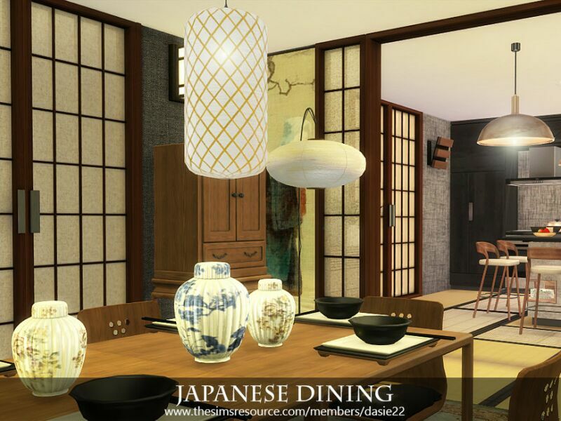 Japanese Dining By Dasie2 5 sims 4 cc japanese dining by dasie2 2