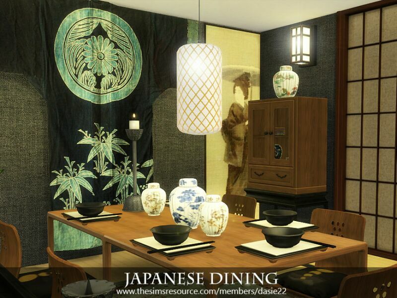 Japanese Dining By Dasie2 4 sims 4 cc japanese dining by dasie2 3
