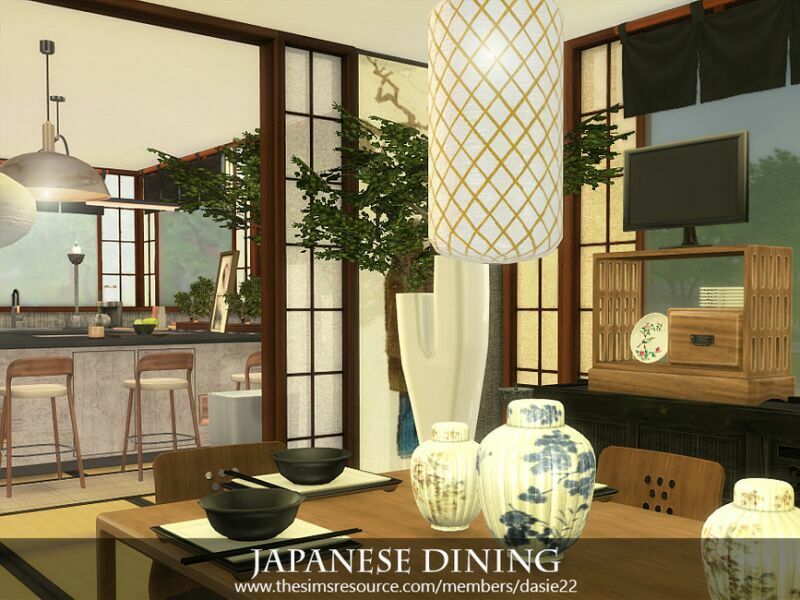 Japanese Dining By Dasie2 3 sims 4 cc japanese dining by dasie2 4