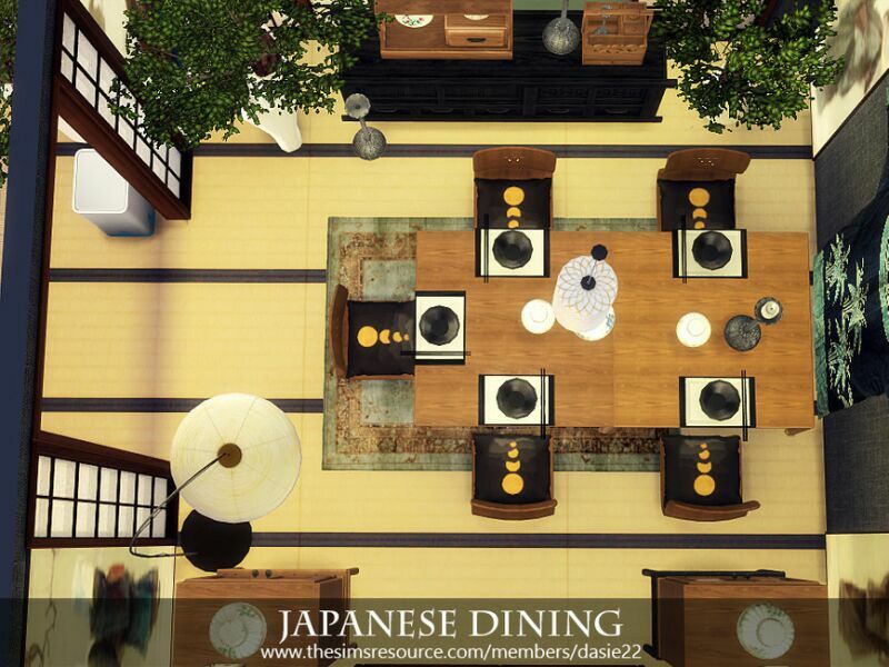 Japanese Dining By Dasie2 2 sims 4 cc japanese dining by dasie2 5