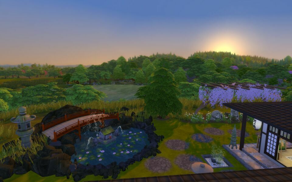 Japanese Villa – CC Build By Similebuilds 3 sims 4 cc japanese villa cc build by similebuilds 10