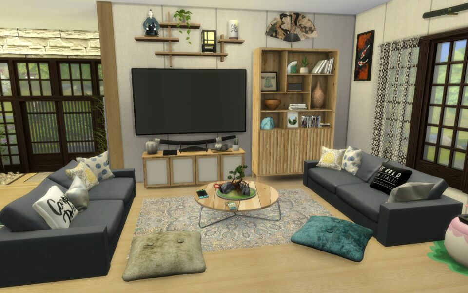 Japanese Villa – CC Build By Similebuilds 11 sims 4 cc japanese villa cc build by similebuilds 2