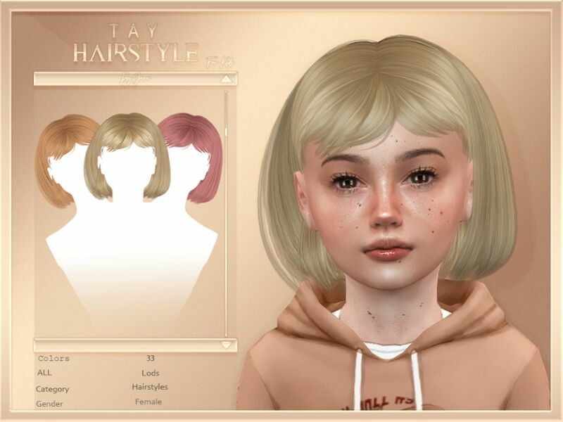 Javasims- TAY (Child Hairstyle) By Javasims 1 Javasims- TAY (Child Hairstyle) By Javasims Sims 4 CC