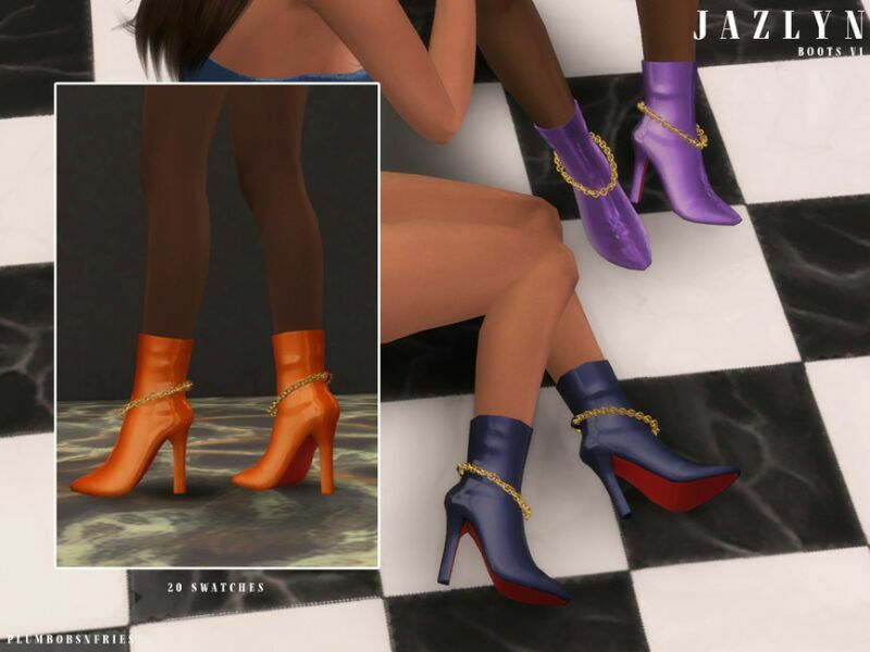 Jazlyn | Boots V1 1 Jazlyn | Boots V1 Sims 4 CC