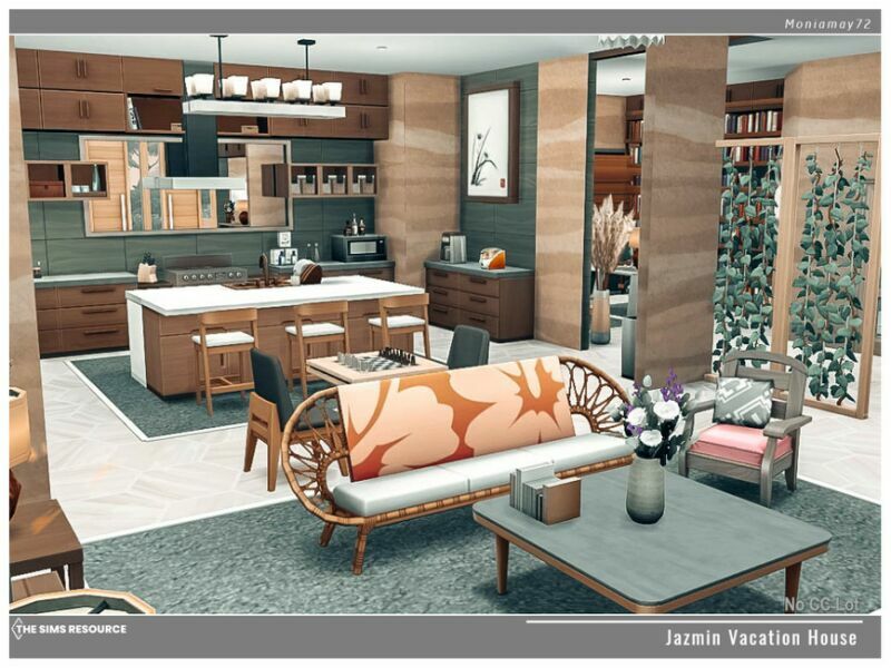 Jazmin Vacation Home NO CC By Moniamay72 5 sims 4 cc jazmin vacation home no cc by moniamay72 4