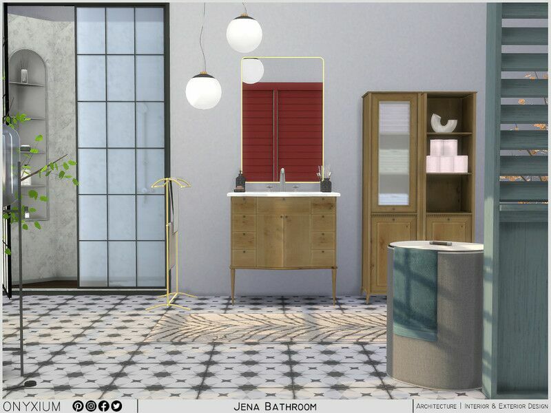 Jena Bathroom By Onyxium 1 Jena Bathroom By Onyxium Sims 4 CC
