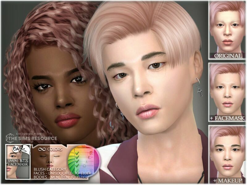 Jimin’S BTS Face + Body + Tattoos By Bakalia 1 Jimin’S BTS Face + Body + Tattoos By Bakalia Sims 4 CC