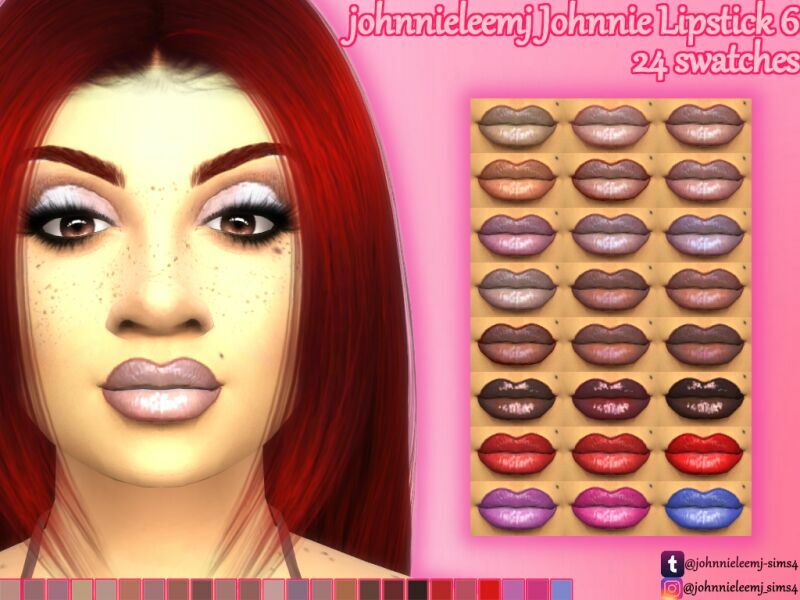 Johnnieleemj Johnnie Lipstick 6 By Johnnieleemj 1 Johnnieleemj Johnnie Lipstick 6 By Johnnieleemj Sims 4 CC