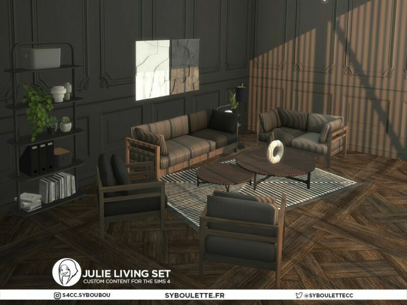 Julie Livingroom SET – Part 1 By Syboubou 4 sims 4 cc julie livingroom set part 1 by syboubou 2