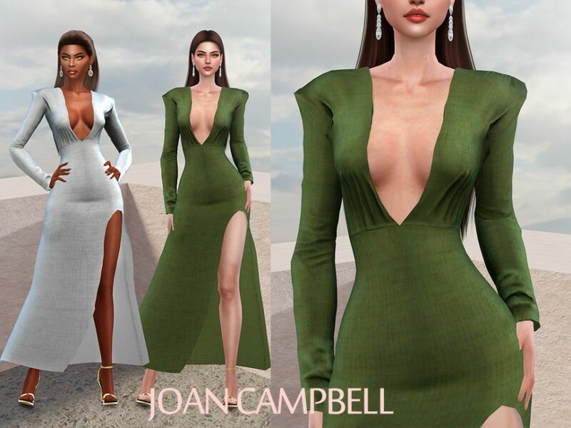 Julieta Dress 1 Julieta Dress Sims 4 CC