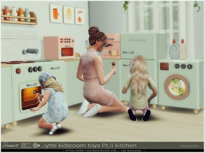 Jytte Kidsroom Toys Pt.ii Kitchen By Severinka_ 1 Jytte Kidsroom Toys Pt.ii Kitchen By Severinka_ Sims 4 CC