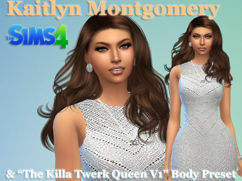 Kaitlyn Montgomery & The Killa Twerk Queen V1 Body Preset By VTK 1 Kaitlyn Montgomery & The Killa Twerk Queen V1 Body Preset By VTK Sims 4 CC