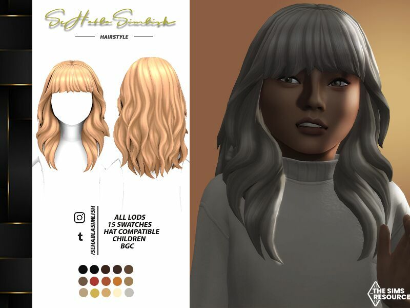Kelsey Hairstyle (Child) By Sehablasimlish 1 Kelsey Hairstyle (Child) By Sehablasimlish Sims 4 CC