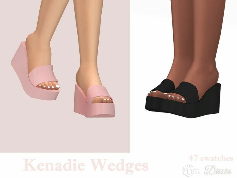 Kenadie Wedges By Dissia 1 Kenadie Wedges By Dissia Sims 4 CC