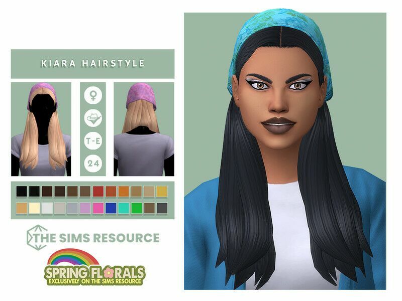 Kiara Hairstyle By Oranostr 1 Kiara Hairstyle By Oranostr Sims 4 CC