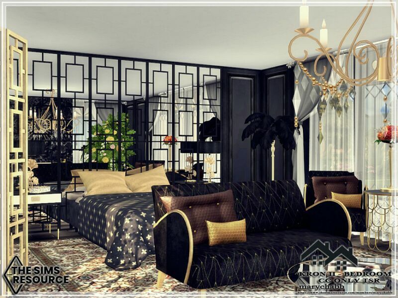 Kron II – Bedroom – CC Only TSR By Marychabb 1 Kron II – Bedroom – CC Only TSR By Marychabb Sims 4 CC