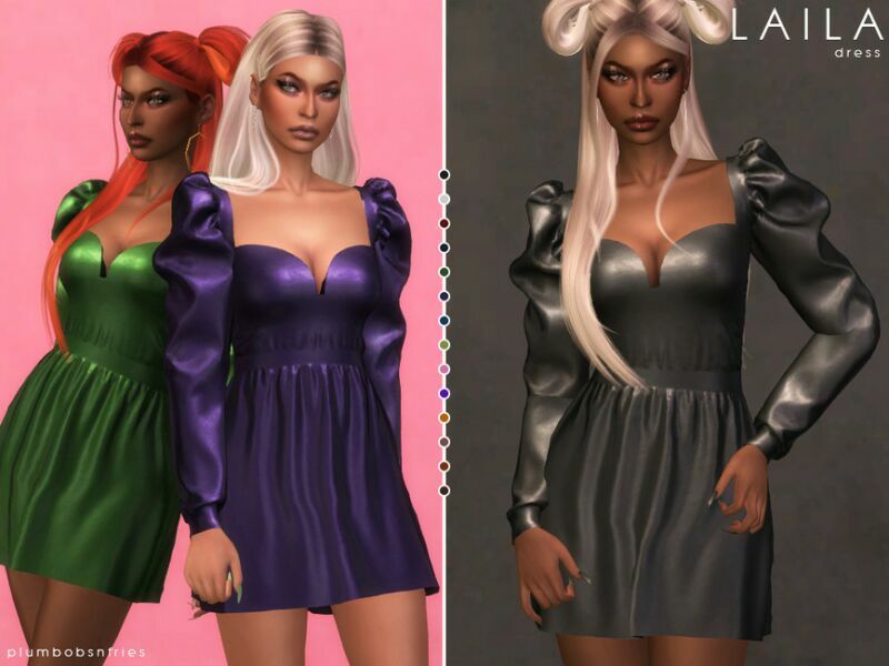 Laila | Dress 1 Laila | Dress Sims 4 CC