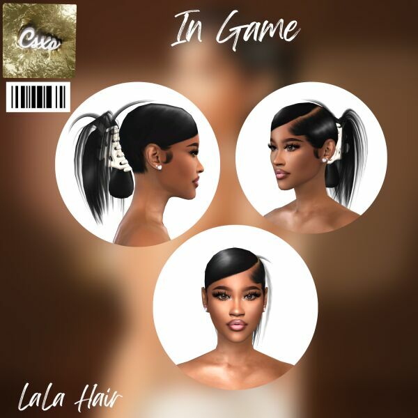 Lala Hair 3 sims 4 cc lala hair 2