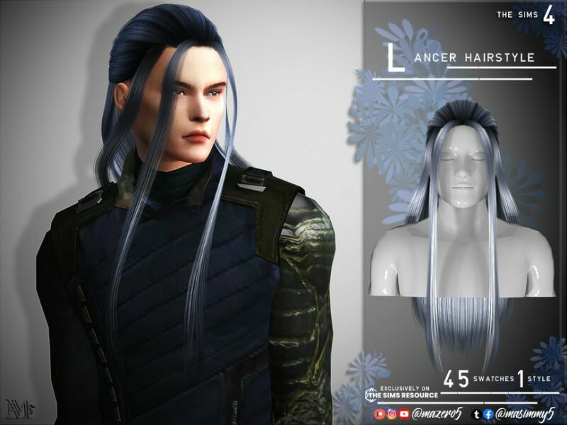 Lancer Hairstyle By Mazero5 1 Lancer Hairstyle By Mazero5 Sims 4 CC