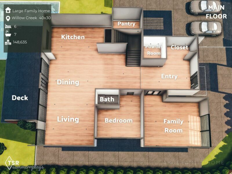 Large Family Home | Gallery 4 sims 4 cc large family home gallery 5