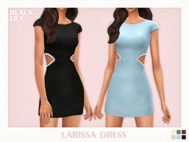 Larissa Dress 1 Larissa Dress Sims 4 CC