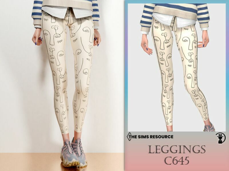 Leggings C645 By Turksimmer 1 Leggings C645 By Turksimmer Sims 4 CC